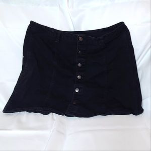 Faded Glory black button up skirt
